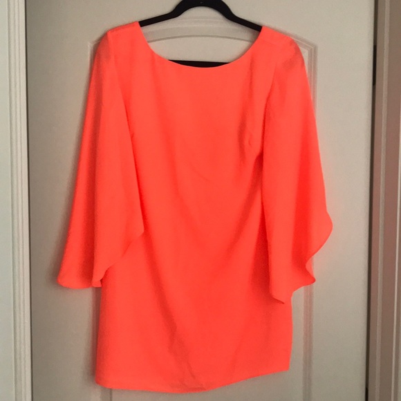 Dresses & Skirts - Ark & CO Orange/Coral Open Back Shift Dress
